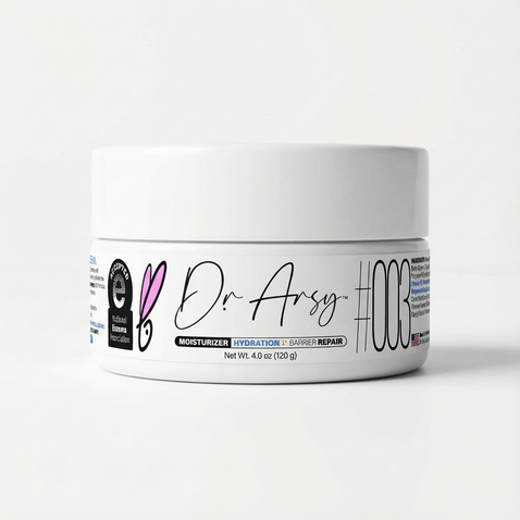 Barrier repair moisturizer cream texture for damaged skin barrier