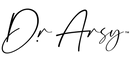 Dr. Arsy Official Signature Logo for Premium Skincare Brand